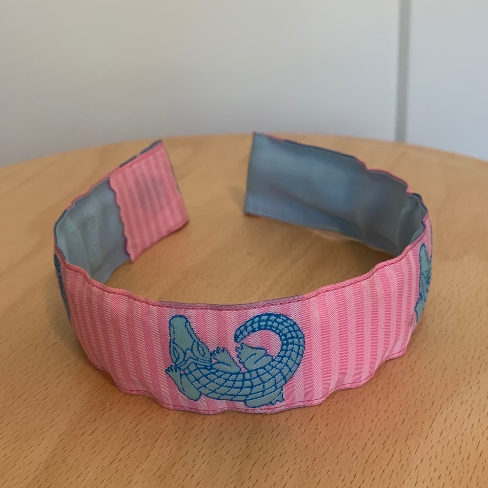 Y2K Preppy alligator headband